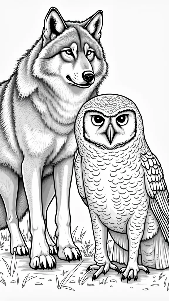 coloriages animaux réalistes pour adultes